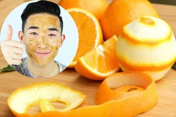 Cách làm trắng da mặt cho nam bằng cam