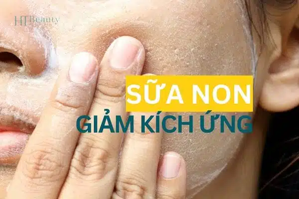 làm trắng da bằng sữa non