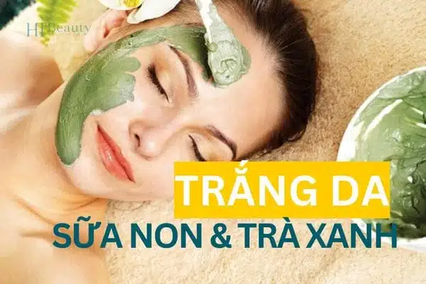 làm trắng da bằng sữa non