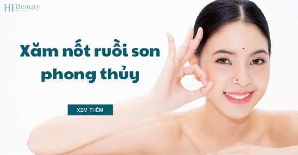 Xăm nốt ruồi son phong thủy