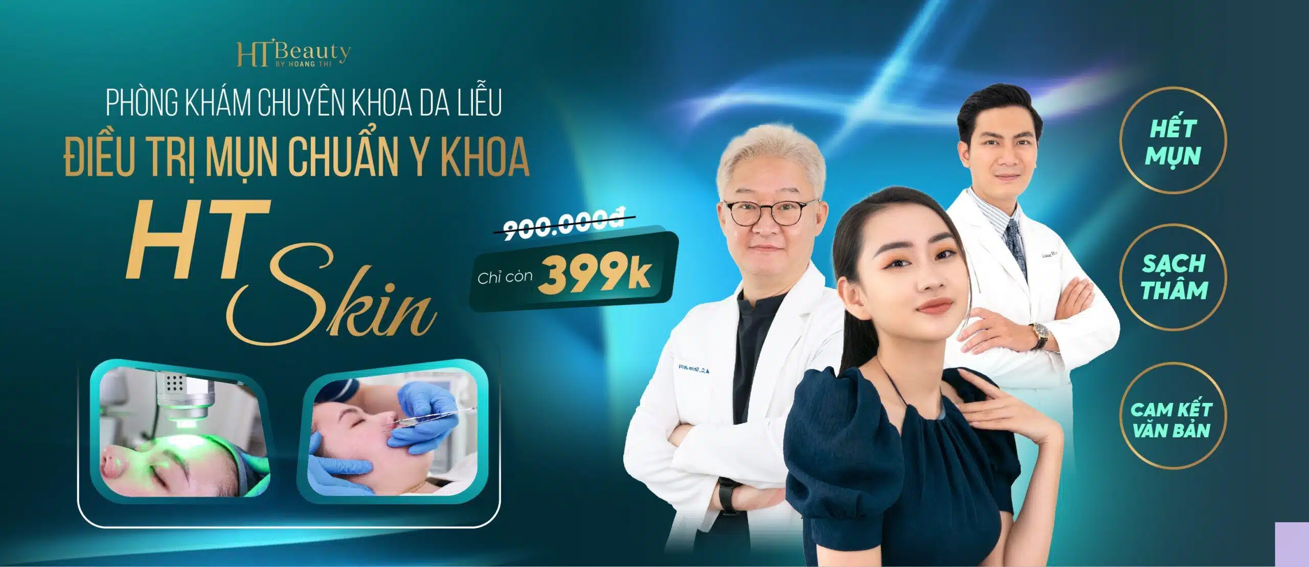 Banner trị mụn HT Skin