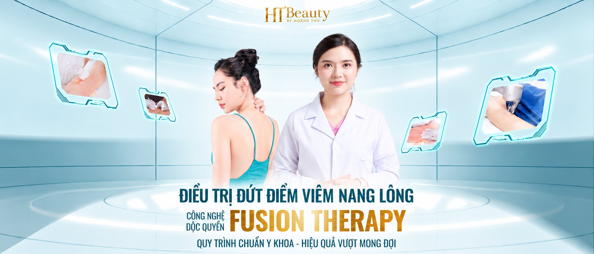 Điều trị dứt điểm viêm nang lông Phòng khám Da liễu HT Beauty